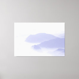 Impressão Em Tela Abstrato Mountain Landscape Nature Periwinkle Blue