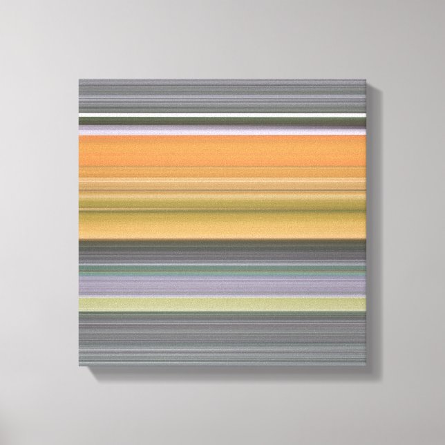 Impressão Em Tela Abstrato nº 1: Amarelo e cinza (Frente)