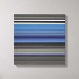 Impressão Em Tela Abstrato nº 1: Azul e cinza