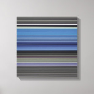 Impressão Em Tela Abstrato nº 1: Azul e cinza