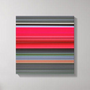 Impressão Em Tela Abstrato nº 1: Vermelho e Cinza