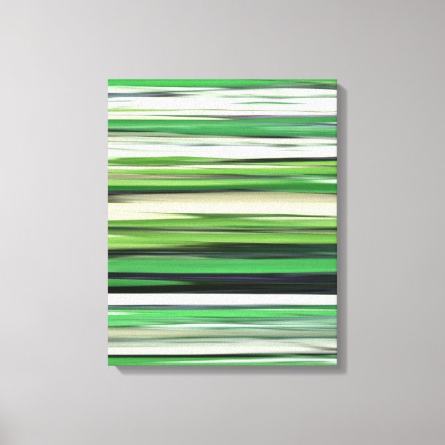 Impressão Em Tela Abstrato nº 2: borrão verde (Frente)