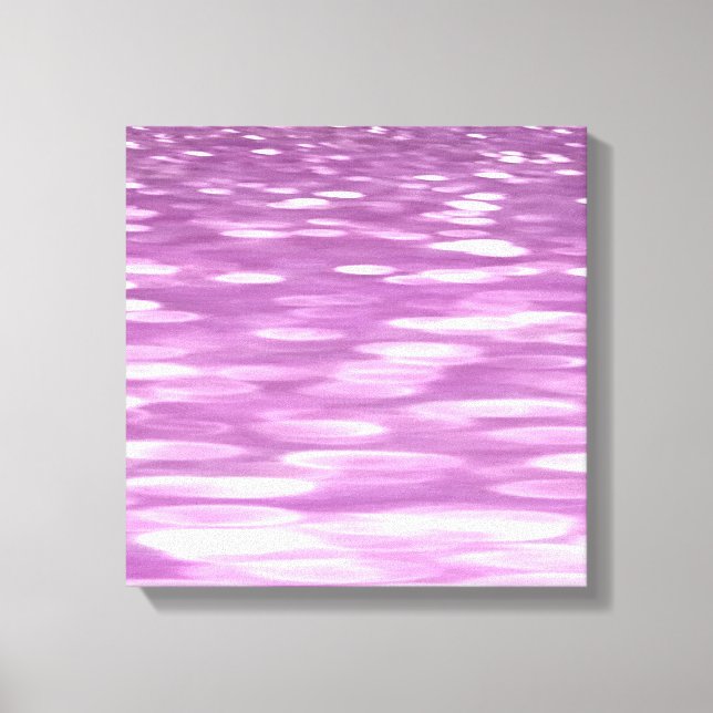 Impressão Em Tela Abstrato nº 3: Shimmer Lilac (Frente)