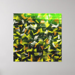 Impressão Em Tela Abstrato Oil & Acrylic Painting 2