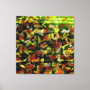 Impressão Em Tela Abstrato Oil & Acrylic Painting 3