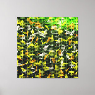 Impressão Em Tela Abstrato Oil & Acrylic Painting no Wicker