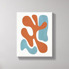 Impressão Em Tela Abstrato Orgânico de Meados do Século | Crepúsculo