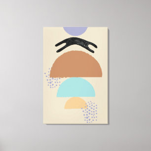 Impressão Em Tela Abstrato preto Cat 1 Tela Impressão