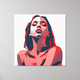 Impressão Em Tela Abstrato, Retrato Moderno, Design