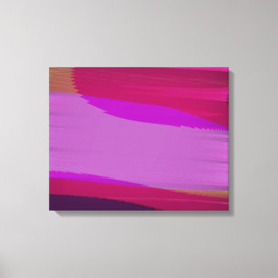 Impressão Em Tela Abstrato rosa 707