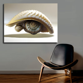 Impressão Em Tela Abstrato Seashell Eye Wall Art Decor