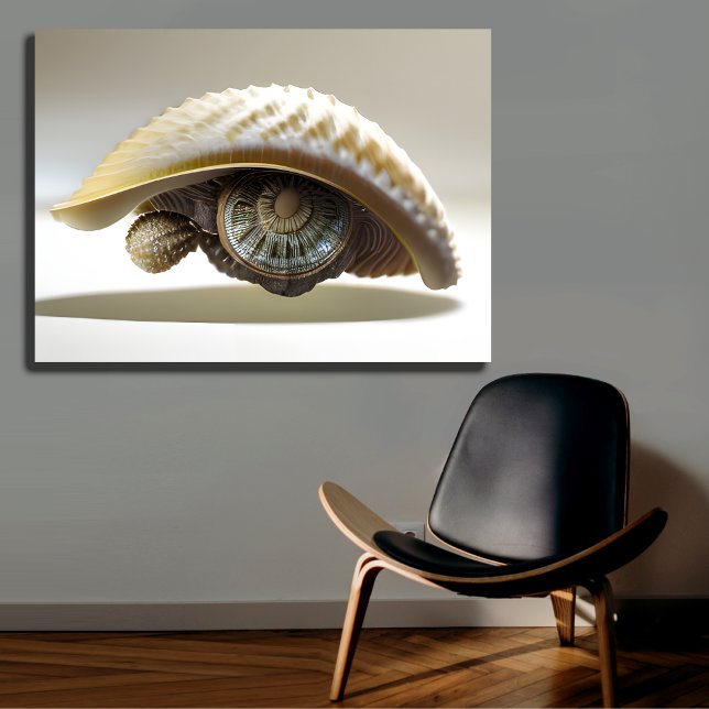 Impressão Em Tela Abstrato Seashell Eye Wall Art Decor (Criador carregado)