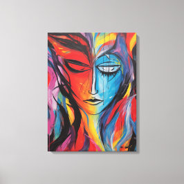 Impressão Em Tela Abstrato Spray Painting