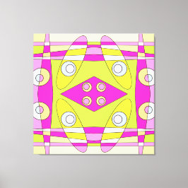 Impressão Em Tela Abstrato surfing Bright Green Bublegum verde rosa