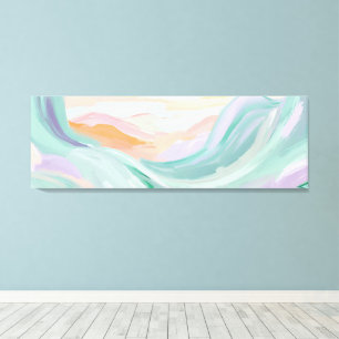 Impressão Em Tela Abstrato Wall Art Soft Pastel