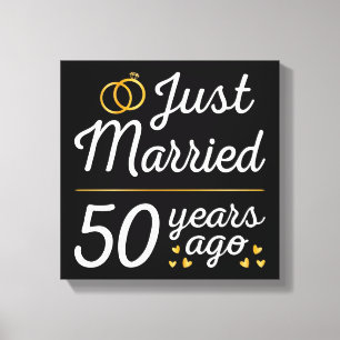 Impressão Em Tela Acabaram de Casar há 50 Anos II