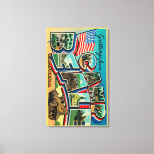 Impressão Em Tela Acampamento Beale, Califórnia - grandes cenas da