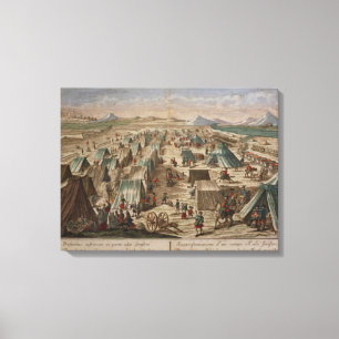 Impressão Em Tela Acampamento militar, c.1780