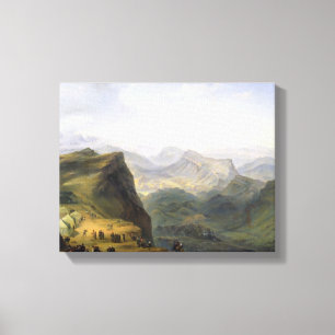 Impressão Em Tela Acampamento militar do russo em Daguestão, 1895