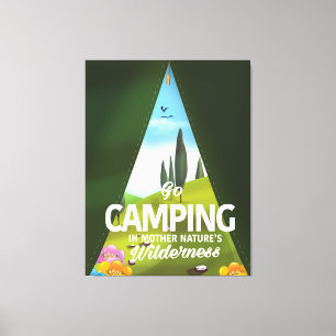 Impressão Em Tela Acampamento na natureza da mãe