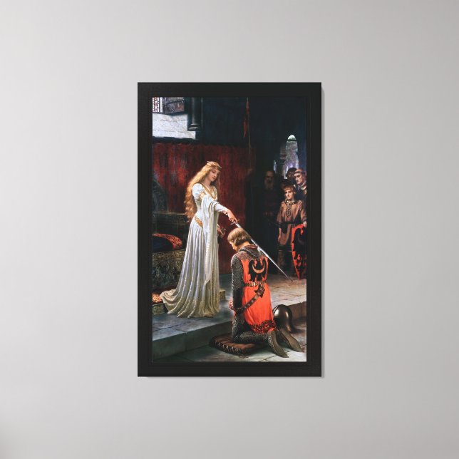 Impressão Em Tela Accolade por Edmund Blair Leighton (Frente)