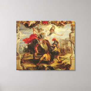 Impressão Em Tela Achilles que derrota Hector, 1630-32