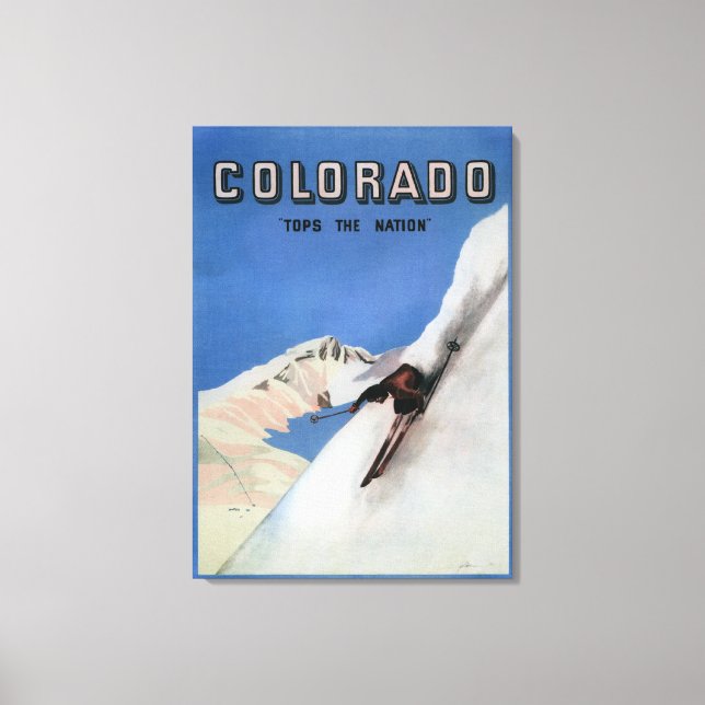 Impressão Em Tela Acima da Nação - Poster de Promocional de de Esqui (Frente)