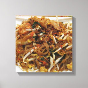 Impressão Em Tela Acolchoe [ผัดไทย] a comida tailandesa 