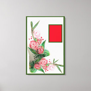 Impressão Em Tela Acordo Assimétrico de Red Rosas