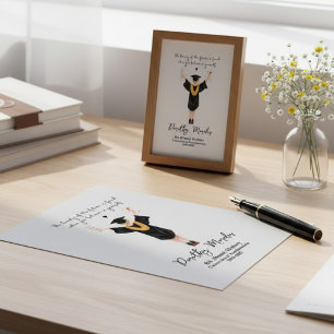 Impressão Em Tela Acredite em Si Mesmo Nome de Graduação Design de D
