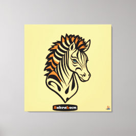 Impressão Em Tela Adaptives ZebraLeon - Illustration Acrylwandkunst