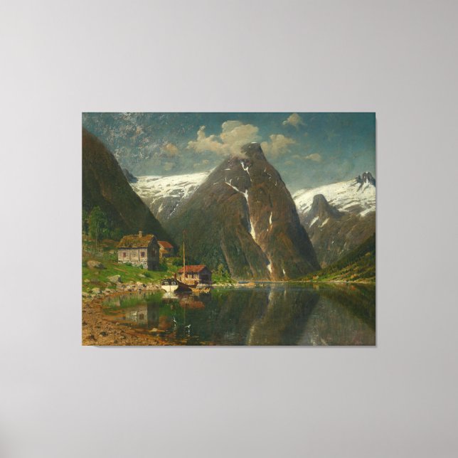 Impressão Em Tela Adelsteen Normann Munken Gard i Esefjorden (Frente)