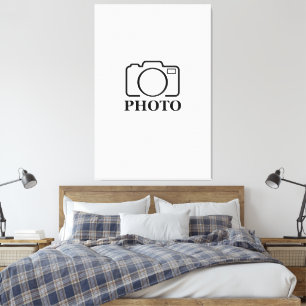 Impressão Em Tela Adicionar Elegante Moderno de Casamento de Fotos P