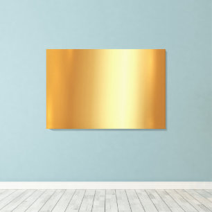 Impressão Em Tela Adicione Envie Sua Foto em Fundo Dourado Elegante