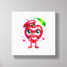 "Adorable Cherry Heart Wall Art"