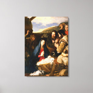Impressão Em Tela Adoração dos pastores, 1650