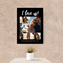 Adoro-nos Script Photo Black and White