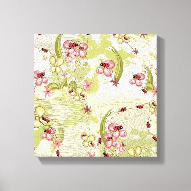 Impressão Em Tela Adventure Ditsy Ladybird (Frente)