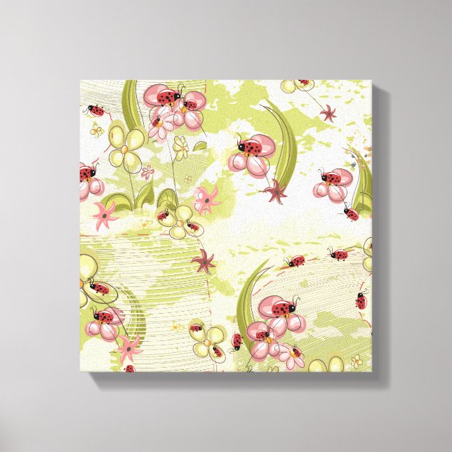 Impressão Em Tela Adventure Ditsy Ladybird (Frente)