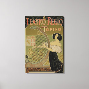 Impressão Em Tela Advertismo para o "Teatro Real"