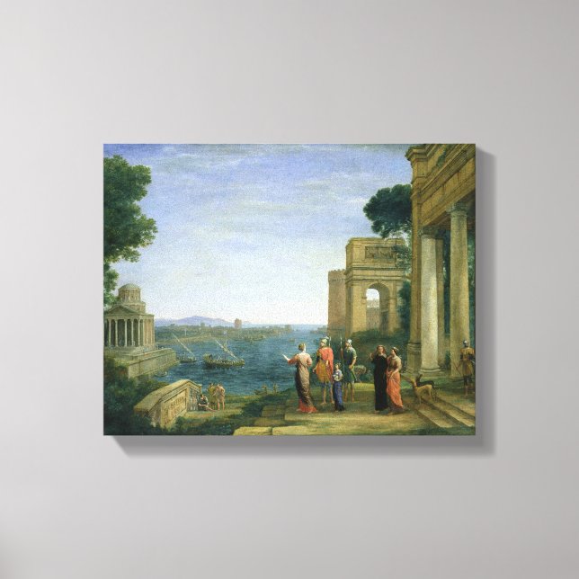 Impressão Em Tela Aeneas e Dido em Carthage, 1675 (Frente)