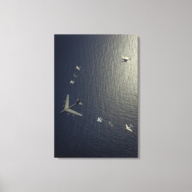 Impressão Em Tela Aeronave da Força Aérea B-52 dos EUA (Frente)