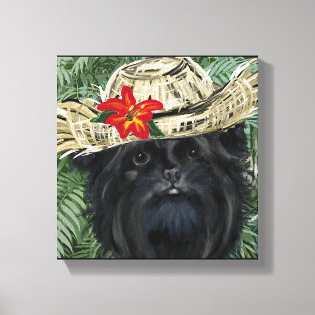 Impressão Em Tela Affenpinscher   (Frente)