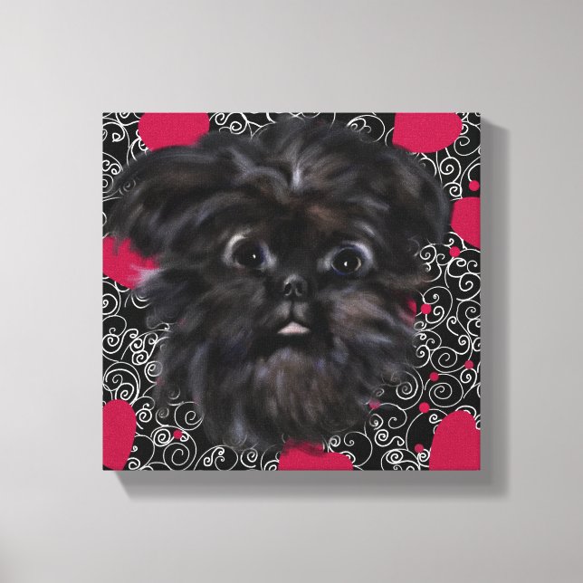 Impressão Em Tela Affenpinscher (Frente)