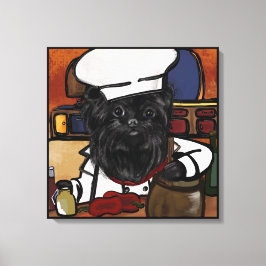 Impressão Em Tela Affenpinscher Chef