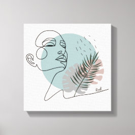 Impressão Em Tela Affiche La rêveuse endormie-Art minimaliste