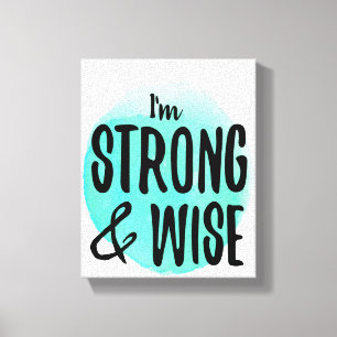 Impressão Em Tela afirmações inspiradoras de autoaceitação