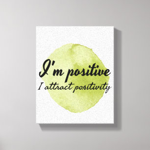 Impressão Em Tela afirmações motivacionais de autoaceitação