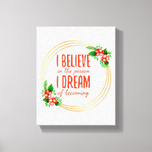 Impressão Em Tela Afirmações motivacionais para o sucesso e a luta