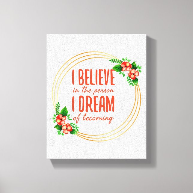 Impressão Em Tela Afirmações motivacionais para o sucesso e a luta d (Frente)